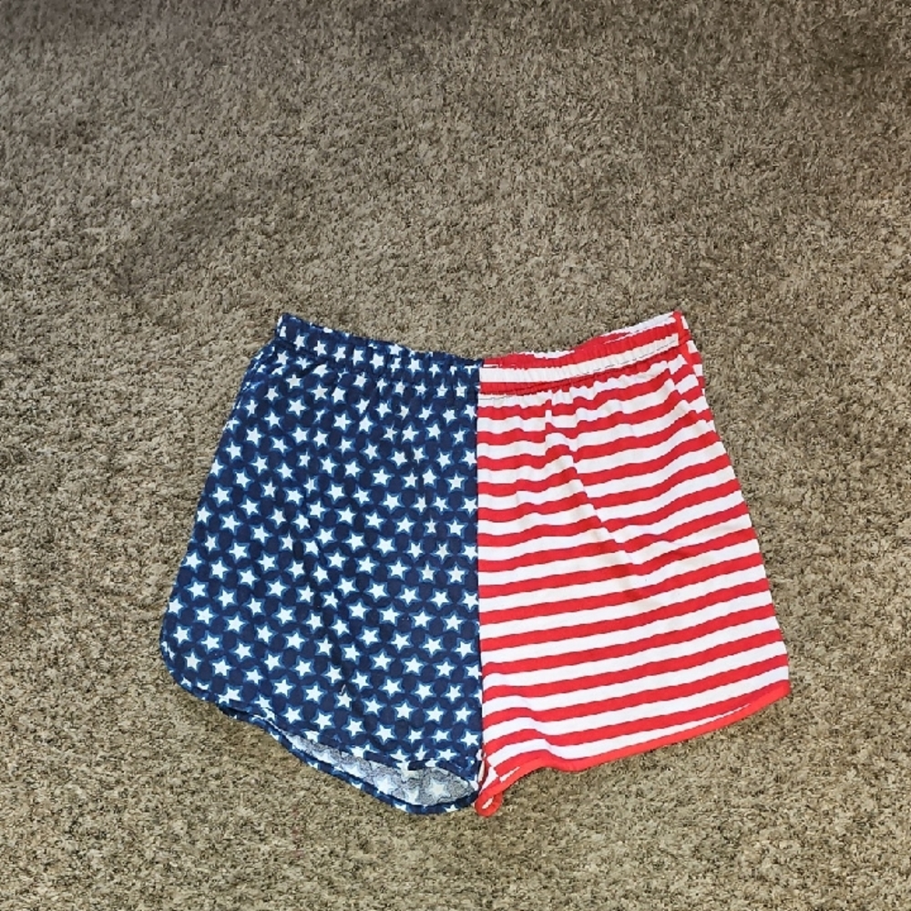 Bobbie Books Plus Sz American Flag Shorts. Sz 2X